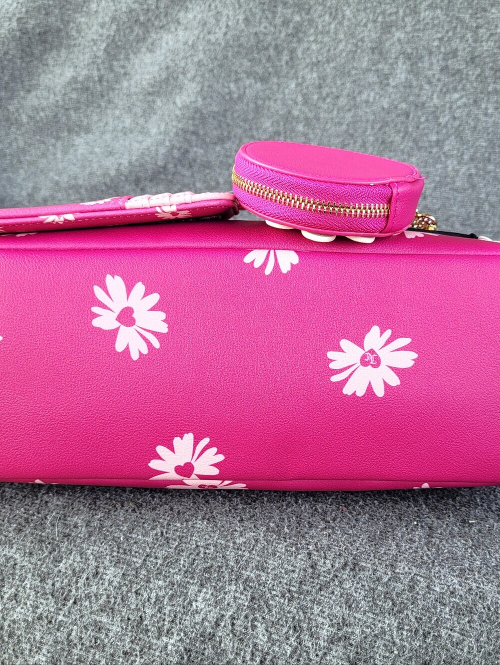 Juicy Couture Daisy For Juicy Hobo Handbag and Card Wallet In Raspberry Tart - Picture 6 of 11